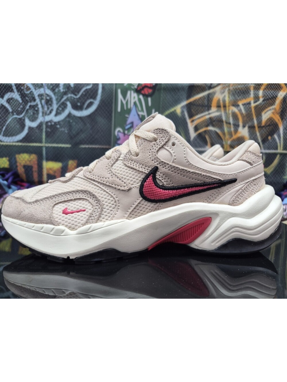 Women's Nike AL 8 Guava Ice Suede Mesh Multicolor Sneakers Size 7.5W and mens 6M